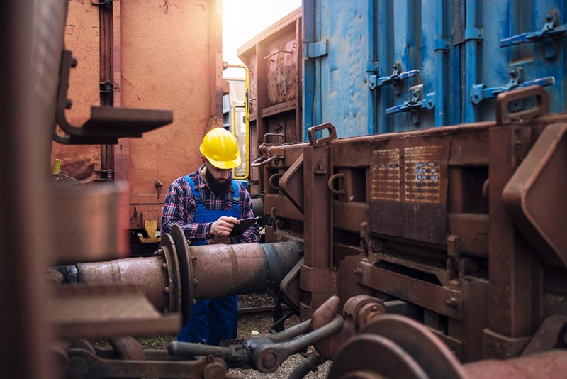 a refinery worker inspecting oilfield pipelines