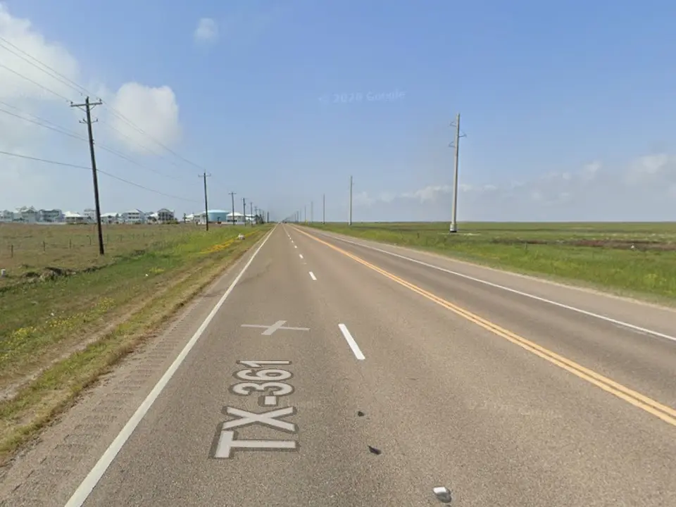 Highway TX-361 image screen shot from Google Maps Street View